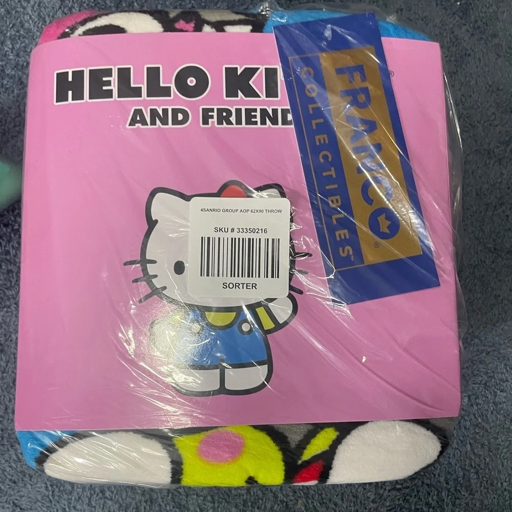 Hello Kitty And Friends Allover Print Throw Blanket